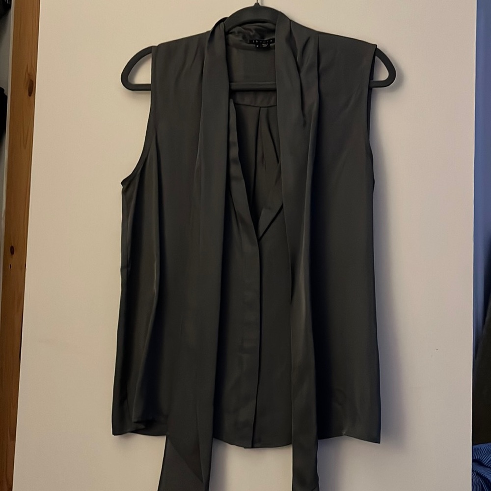 Theory blouse with tie front